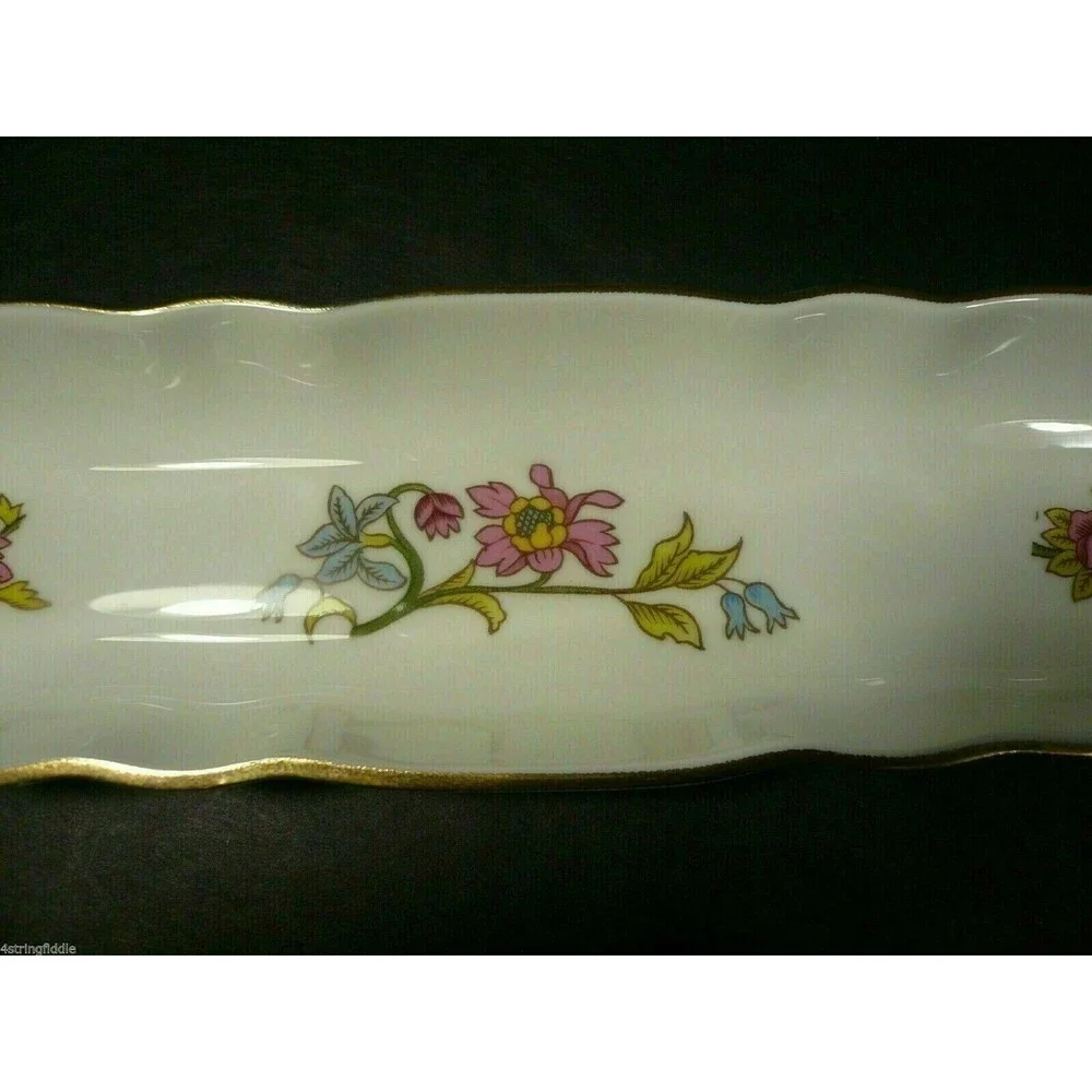 Vintage Aristocrat Bone China Pin Dish Trinket, Mint, Cracker Tray England